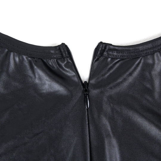 Striped Leather Top Panties - Yeahcir
