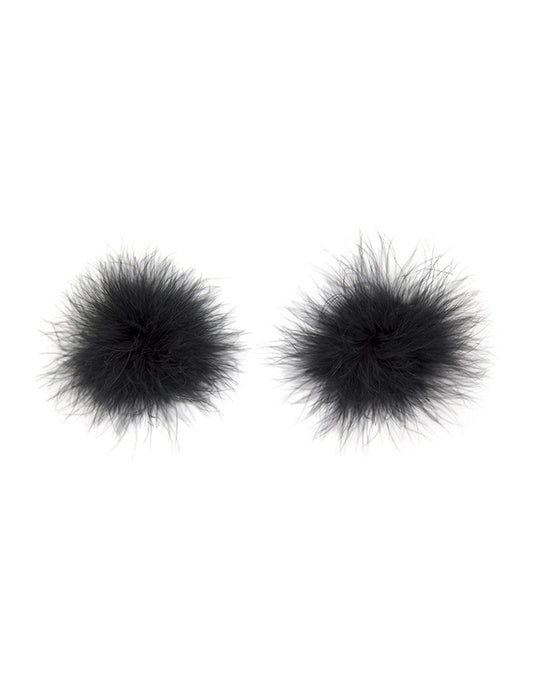 Women Sexy Lingerie Fluffy feather Breast Bra Nipple Tits Cover Pasties Stickers White - Yeahcir