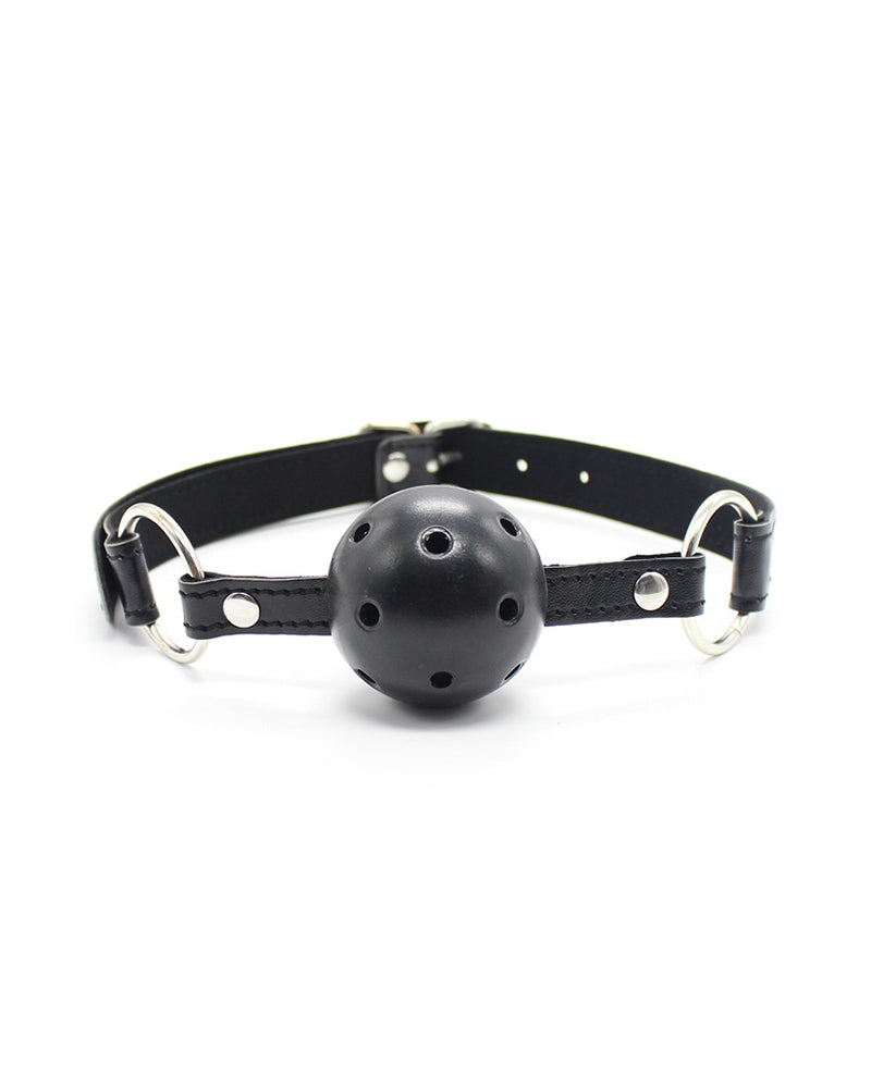 SM alternative sex toys ball gag mouth restraint leather silicone gag - Yeahcir