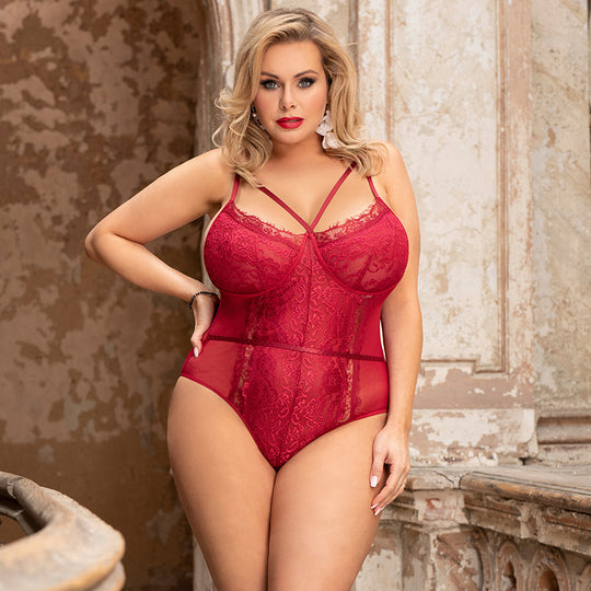 Underwire Garter Lace Sleepwear - Yeahcir