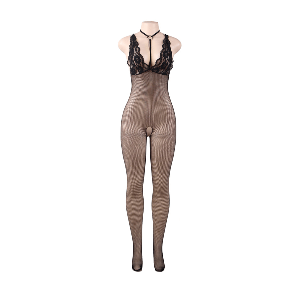 Lace Siren Crotchless Fishnet Bodystocking - Yeahcir