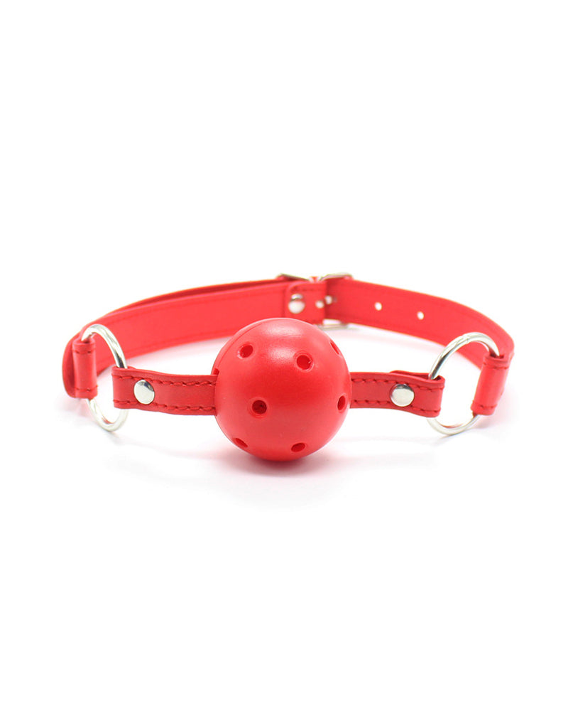 SM alternative sex toys ball gag mouth restraint leather silicone gag - Yeahcir