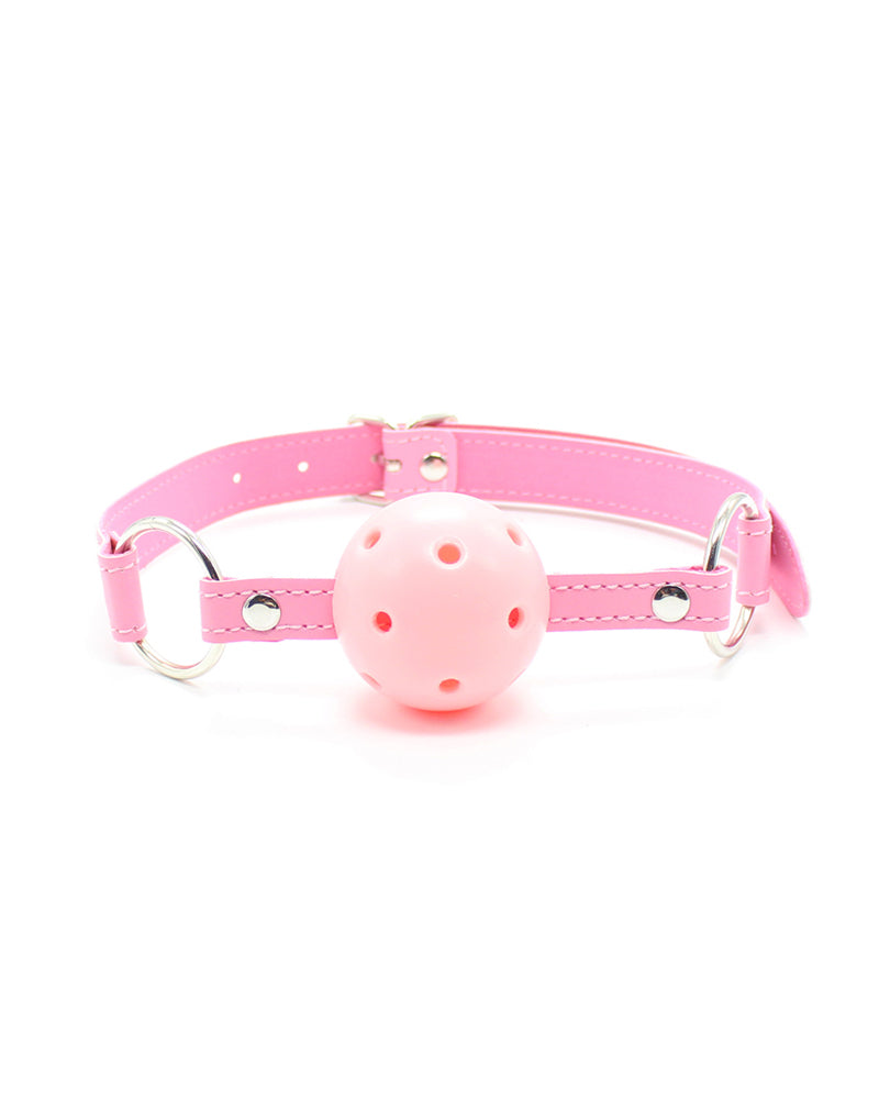 SM alternative sex toys ball gag mouth restraint leather silicone gag - Yeahcir