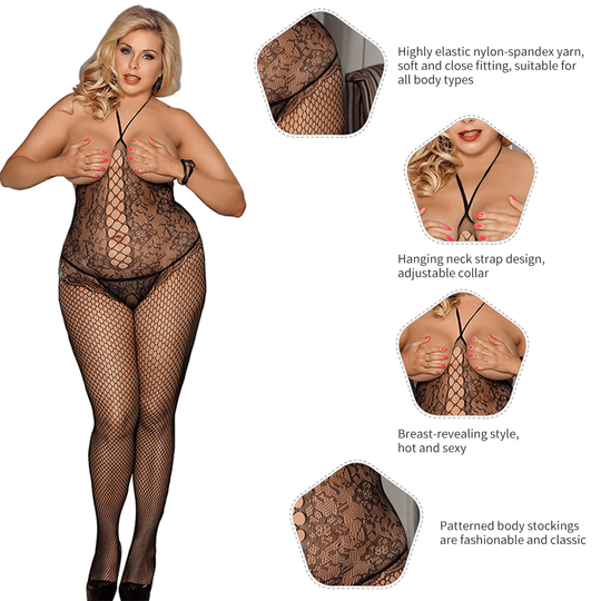 Vixen Crotchless Fishnet Bodystocking - Yeahcir