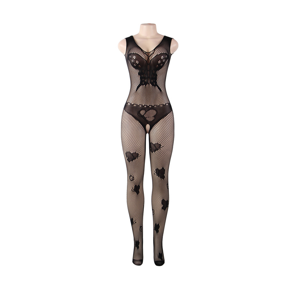 Butterfly Siren Crotchless Fishnet Bodystocking - Yeahcir