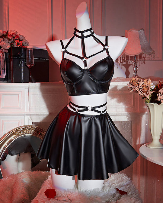 Goth Sexy Lingerie Set - Yeahcir