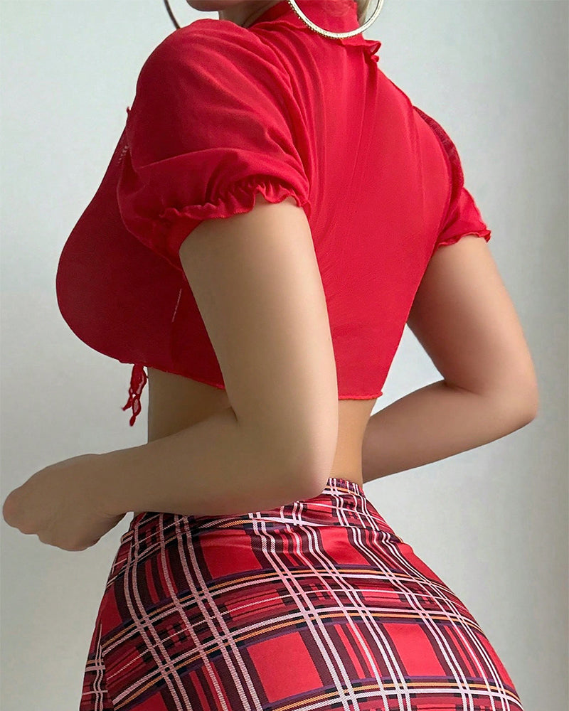 Sexy Schoolgirl Costumes Outfit - Yeahcir