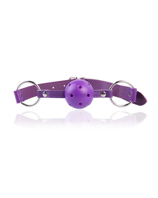 SM alternative sex toys ball gag mouth restraint leather silicone gag - Yeahcir