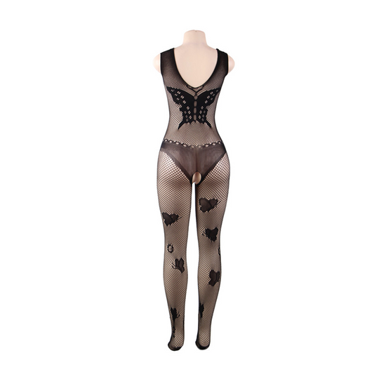 Butterfly Siren Crotchless Fishnet Bodystocking - Yeahcir