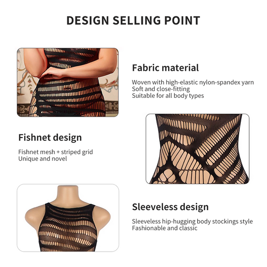 Pure Passion Fishnet Bodystocking - Yeahcir