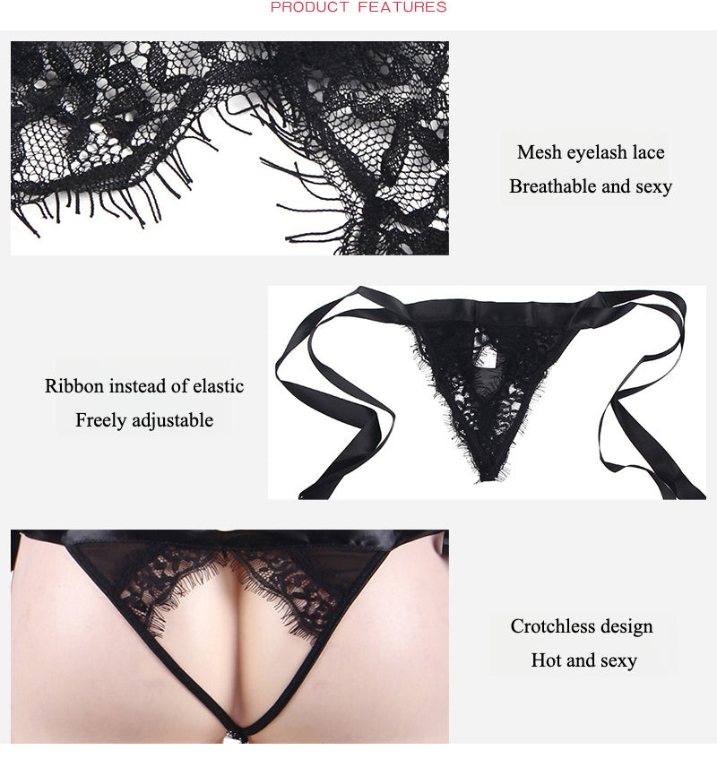 Lace Shark Mouth Panties - Yeahcir