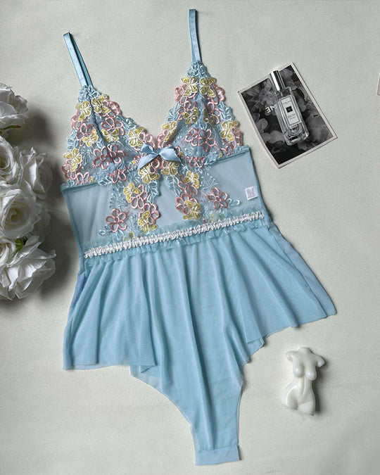 Embroidered Sexy Bodysuit Lingerie - Yeahcir