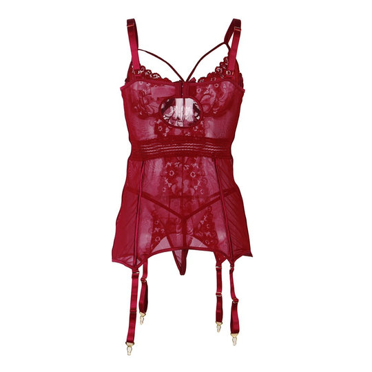 Patterned Lace Pajamas - Yeahcir