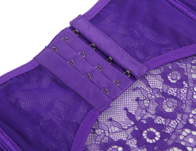 Eyelash Bra Garter Panties - Yeahcir