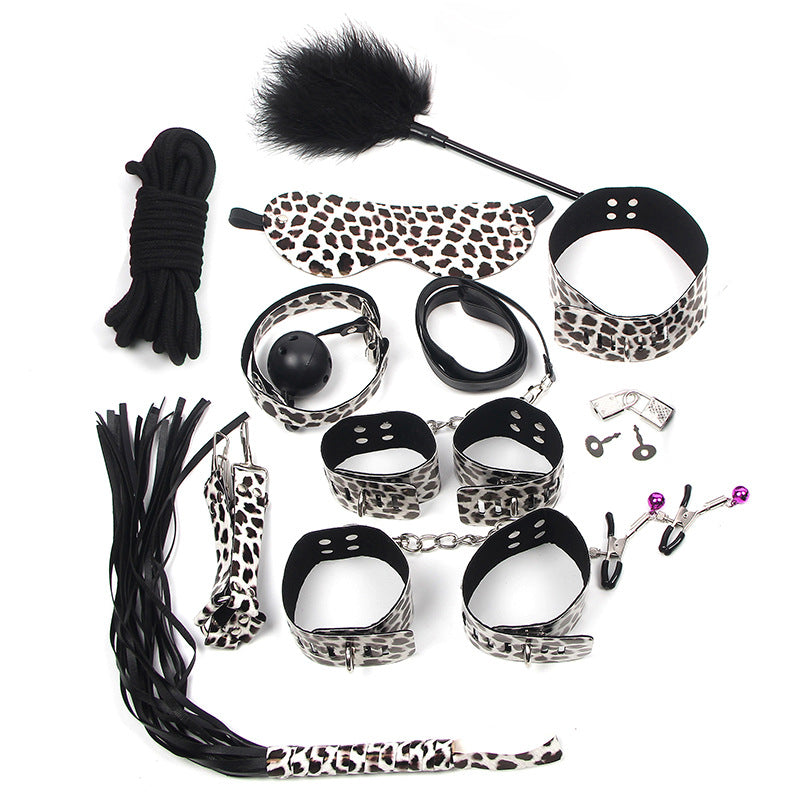Leather BDSM 10-Piece Set - Yeahcir