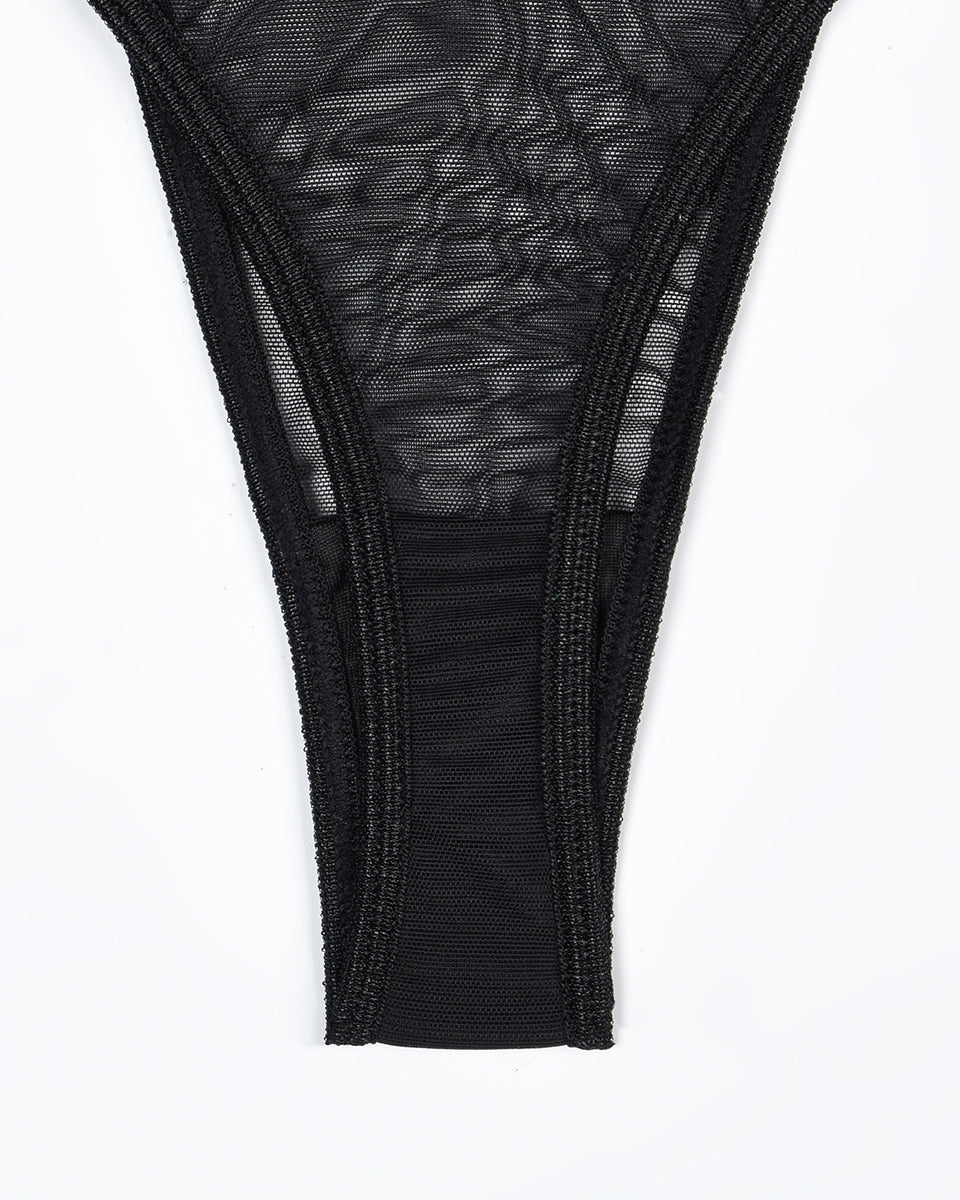 Hot Sheer Mesh Bra and Thong Set - Yeahcir