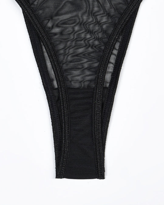 Hot Sheer Mesh Bra and Thong Set - Yeahcir