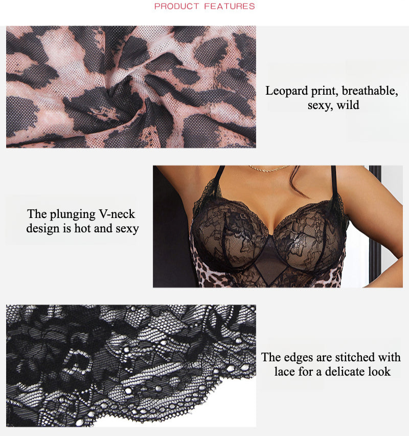 Leopard Bodysuit Lace - Yeahcir