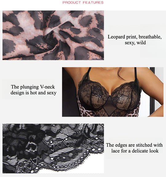 Leopard Bodysuit Lace - Yeahcir